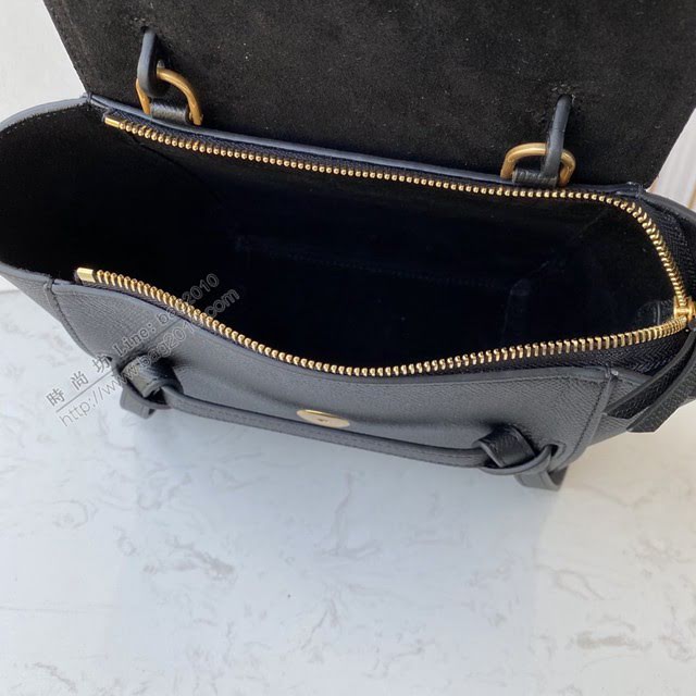 Celine女包 賽琳經典款中號女包 Celine belt bag 掌紋牛皮鯰魚包 189153  slyd2194